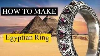 How to make pyramid Egyptian ring.] The dome style ring. Master Faheem