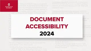 Document Accessibility Presentation (2024)