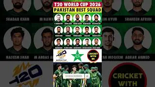 Pakistan Best Squad for T20 World Cup 2026 #t20worldcup2026 #pakistancricket #paksquad