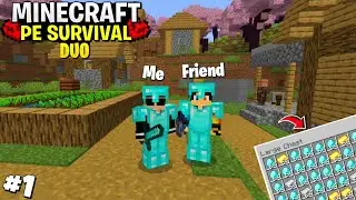 Minecraft Pe 🔥 Duo Survival Series Ep 1 In Hindi \\ Minecraft Duo Survival Series \\ Mcpe Gamer