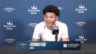 Jeremiah Fears interview | Pelicans-Nuggets Postgame 10/29/2025