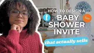 Create Baby Shower Invites That Sell | Easy Editable Template Tutorial for Etsy Sellers
