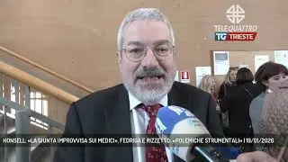 HONSELL: &laquo;LA GIUNTA IMPROVVISA SUI MEDICI&raquo;, FEDRIGA E RIZZETTO: &laquo;POLEMICHE STRUMENTALI&raquo; | 19/01/2026
