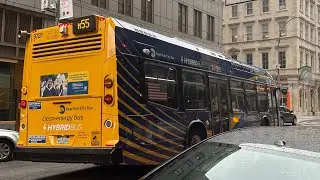 MTA 2021 NovaBus LFS Hybrid #9721 Ride on route M55