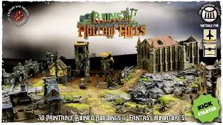 Ruins of Hollow Hills Kickstarter 🏰 - 3D printable Ruins, Terrain & Miniatures!