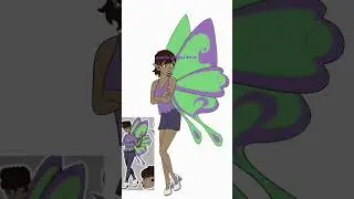 Random drawing from January, trying to post more on here! #art #webcomic #comics #fairy #speedpaint
