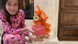 Fall Kids Crafts with Orange Art Box
