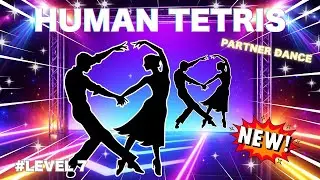 HUMAN TETRIS PARTNER DANCE 🔥 Immersive Interactive Warm-Up | Can You Fit The Shape?