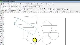 Corel Draw X3 Basics, Rectangle, Ellipse and Polygon Tools, how to draw, resize and skewing