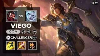 Viego vs Graves Jungle - KR Challenger - Patch 14.23 Season 14
