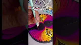 A good long bristle rigger brush is essential for flowy swooshes! 🎨🖌️
