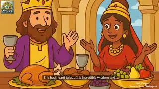 👑 The Queen of Sheba Visits King Solomon | Animated Bible Story for Kids I #biblestoriesforkids