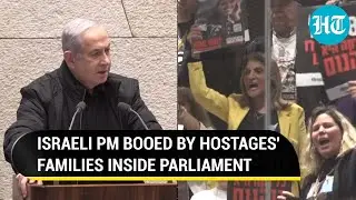 Netanyahu Heckled By Hostages' Kin Inside Parliament As He Seeks 'More Time' For Release | Watch