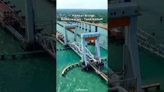 📍Pamban Bridge 🌊 India&rsquo;s first sea bridge 🇮🇳 #PambanBridge #Rameswaram #incredibleindia #pamban