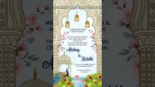Traditional WhatsApp Wedding Invitation #whatsappinvitations #wedding #love #traditional