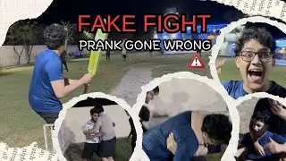 Fake fight prank in cricket ❌ Gone wrong / Amazing reactions 😂