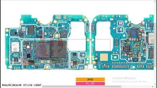 REALME X7 LCD Light LCD Black No Grapice Problem Ways Hardware Solution #borneoschematic #gsmstore #