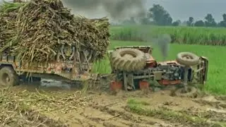 Dangerous Tractor Accident || Dangerous Tractor Trailer Fail || Adam Tractor 