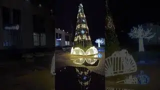 🎄☃️Walk to Christmas Tree❄️🌟Amazing Puddle Reflection #asmr #decoration #newyear #weekend #party