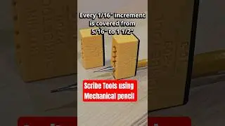 Scribe tools for Pentel Mechanical Pencil #cabinetmaker #diy #pentel  #carpentry #woodwork