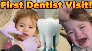 First dentist trip for the twins!