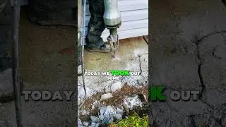 How do you jackhammer concrete ? #concrete #construction #landscaping