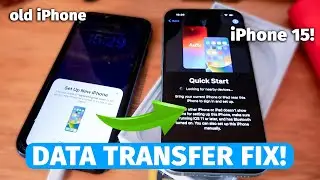 Устранение неполадок iPhone 15: старый iPhone не определяется при быстром запуске передачи данных...