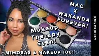 Палитра теней MAC Cosmetics BLACK PANTHER! ВАКАНДА НАВСЕГДА! 100 МИМОЗ И МАКИЯЖЕЙ!