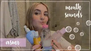 ASMR español - mi RUTINA de skincare de NOCHE (mouth sounds) - Ale ASMR :)