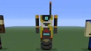 Minecraft Pixel Art: Claptrap Tutorial - Skin Pack 4