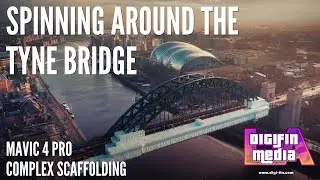 Tyne Bridge by Drone - #scaffolding flyby with #dji #mavic4pro #Newcastle #tyneandwear