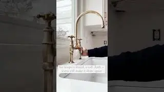All About Unlacquered Brass Faucets #youtubeshorts #kitchen #faucet #brass