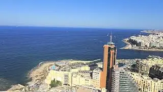 View from top of Mercury Tower, Saint Julian's, Malta 