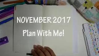 November 2017 Bullet Journal Setup | Plan With Me!