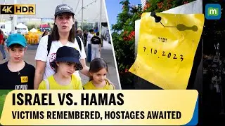 Israel Marks October 7th Attack at Hostages Square | Israel-Hamas War