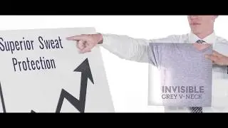 How to Stop Sweating When Nervous With The Sweat Proof Thompson Tee | Original Fit Grey V-Neck
