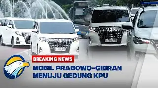 BREAKING NEWS - Melihat Iring-iringan Mobil Prabowo-Gibran Menuju Gedung KPU