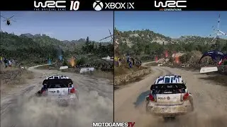 WRC 10 vs WRC Generations Comparison - Volkswagen Polo R WRC at Rally Italy - Sardinia