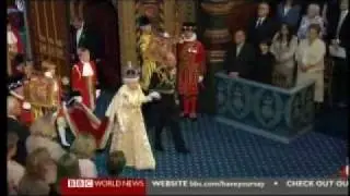 Queen's Speech 2010 1 of 4 - Arrival and Summons - BBC News Report
