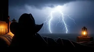 Sleeping on a Cozy Porch Bed During Night Time Thunderstorm | RDR2 ASMR Sleep Well Tonight