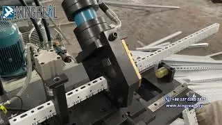 Roll Forming Machine For Baffle Ceiling Carrier Profile With Punching Station! 【рейка гребенка】