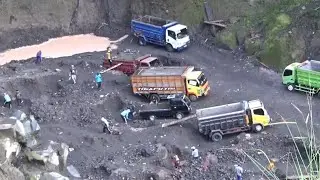 TAMBANG PASIR KALI GENDOL KAKI MERAPI TERKINI 