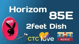 Horizon 85E ku satellite on 2feet dish setting new channel List update