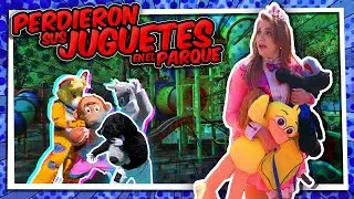 Pierden sus JUGUETES en el PARQUE - jugando en el parque Basquetbol - Tiempo Mágico