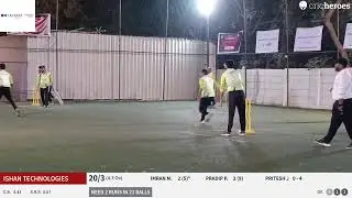 Live Cricket Match | ISHAN TECHNOLOGIES vs MINDQUAD SOLUTIONS | 10-Feb-23 11:00 PM 8 overs | GESIA B