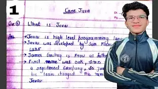 1. What is java