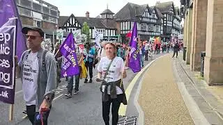 May Day March Chesterfield.