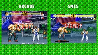 Аркада против SNES — Fatal Fury 2