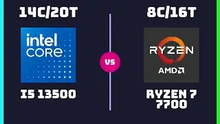 Intel Core i5-13500 vs AMD Ryzen 7 7700 &ndash; CPU Comparison | Which CPU is Faster?