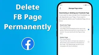 How to delete facebook page | Facebook tutorial